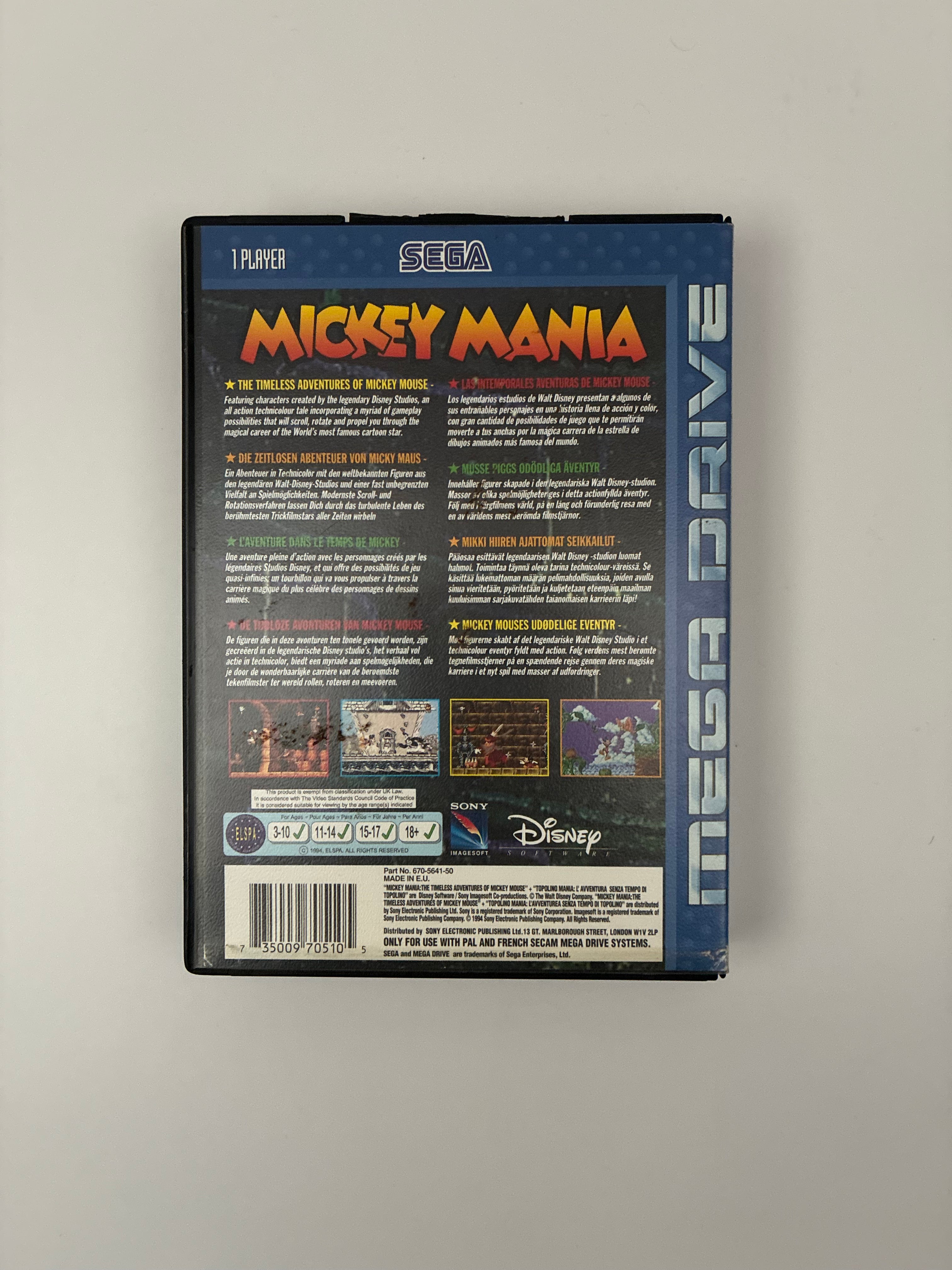 Mickey Mania – Sega Mega Drive