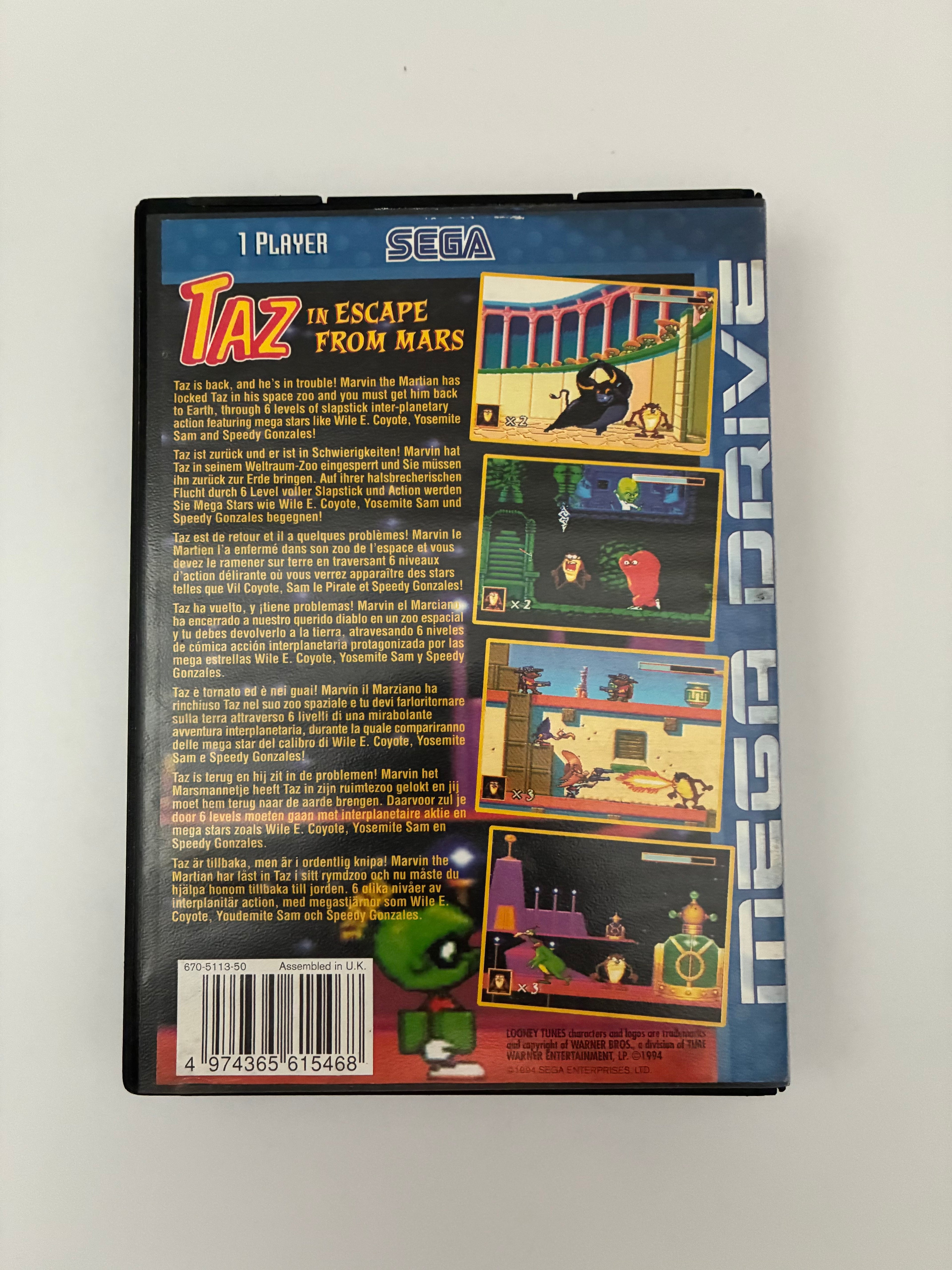 Taz in Escape from Mars - Sega Mega Drive