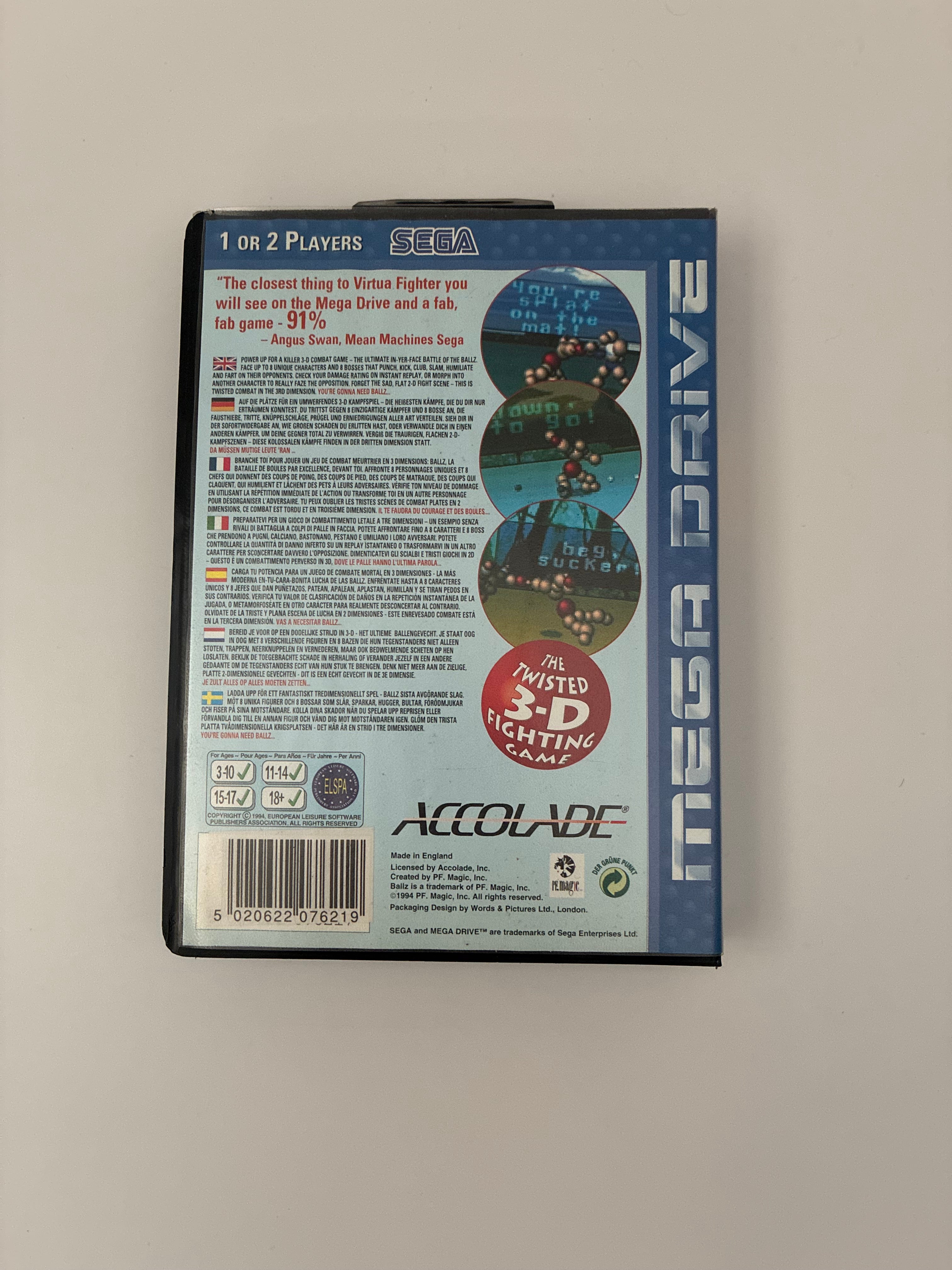 Ballz 3D: The Battle of the Balls – Sega Mega Drive