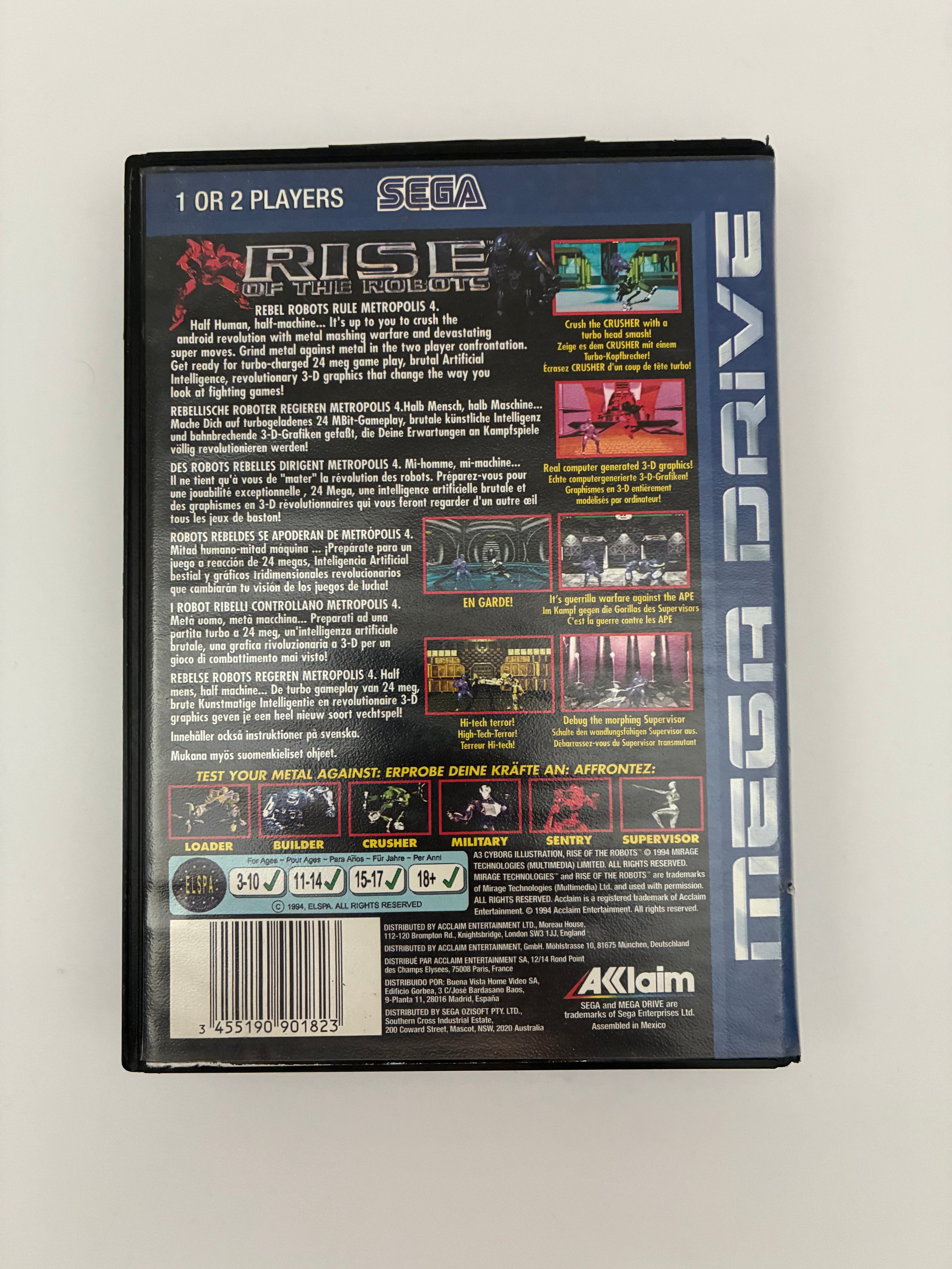 Rise of the Robots – Sega Mega Drive