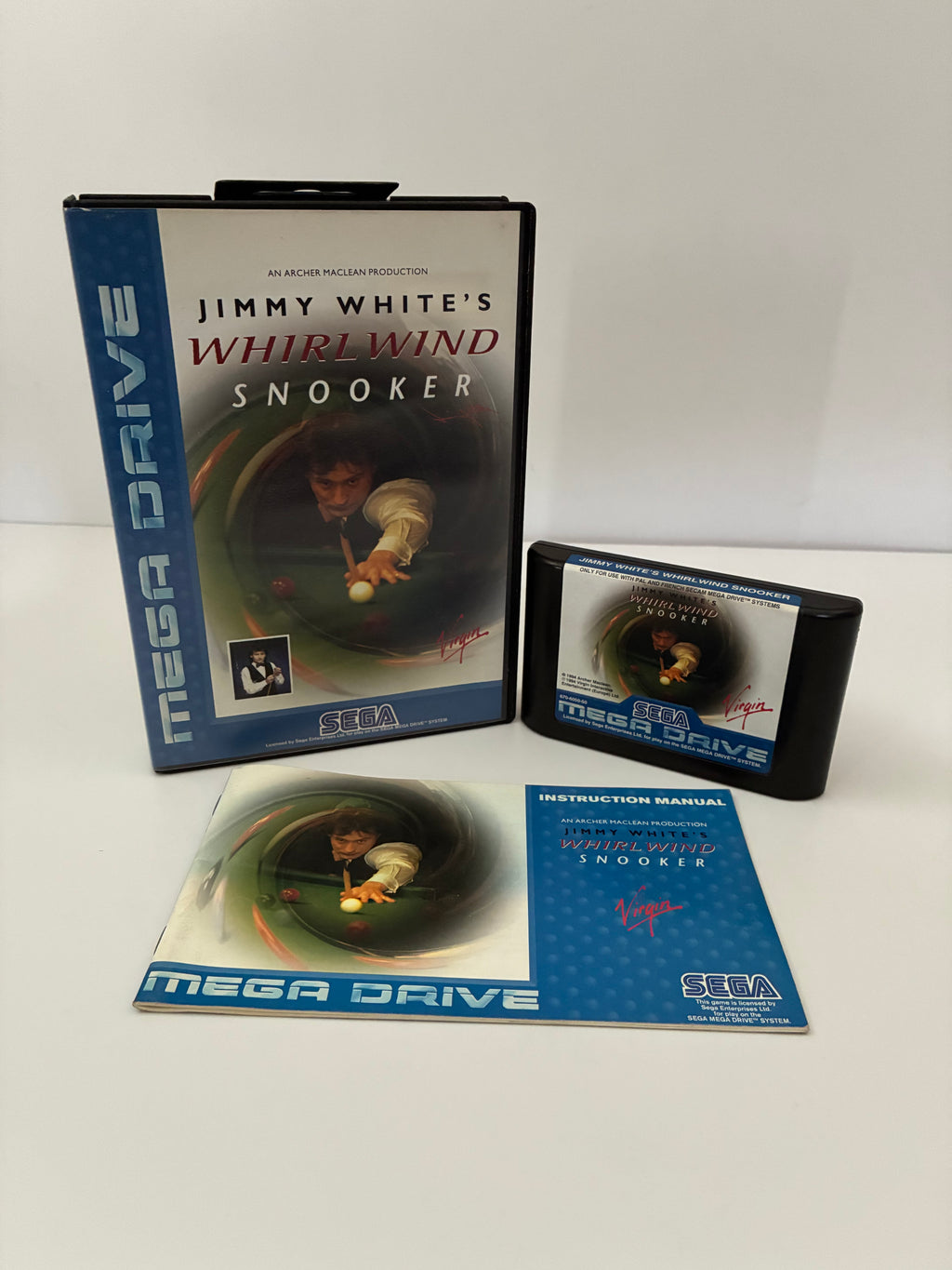 Jimmy White's Whirlwind Snooker - Sega Mega Drive