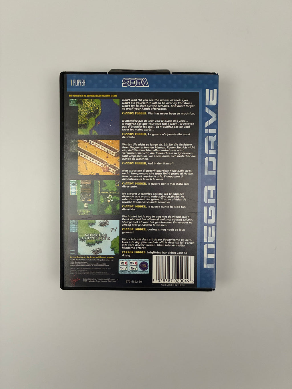 Cannon Fodder – Sega Mega Drive