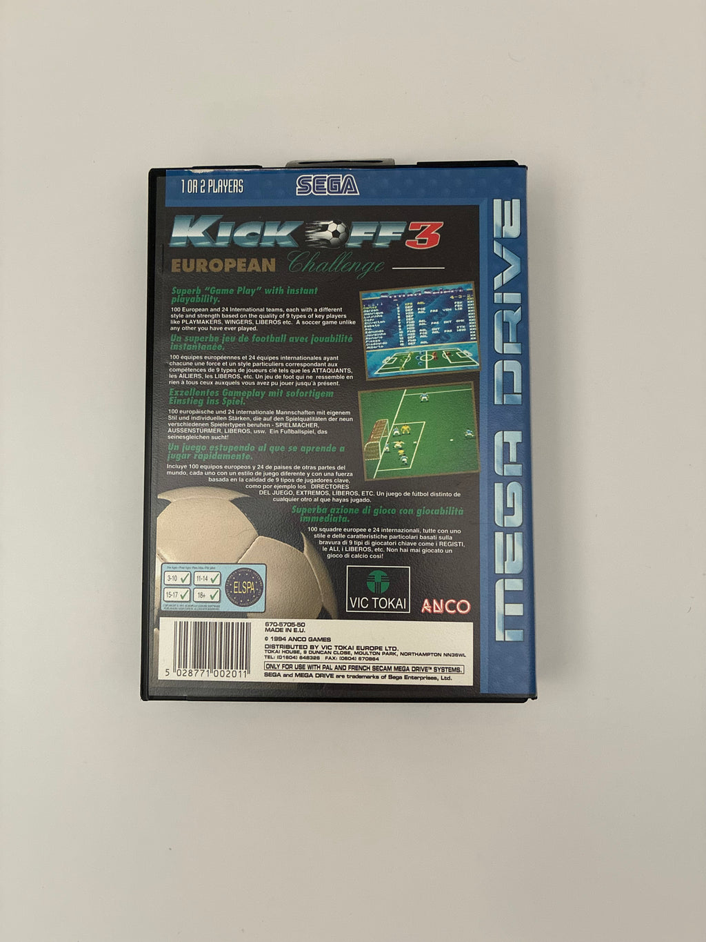 Kick Off 3: European Challenge – Sega Mega Drive