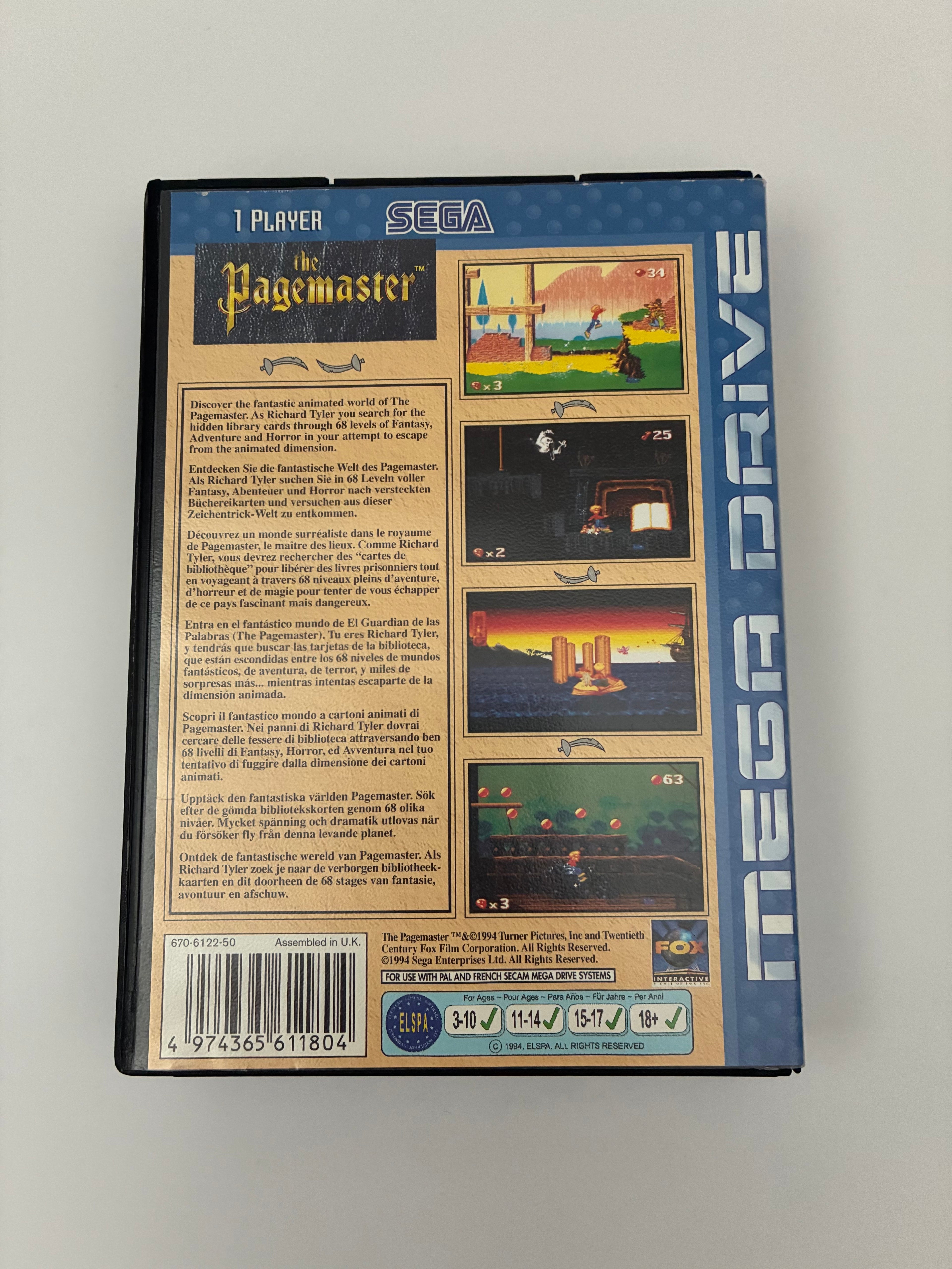 The Pagemaster – Sega Mega Drive