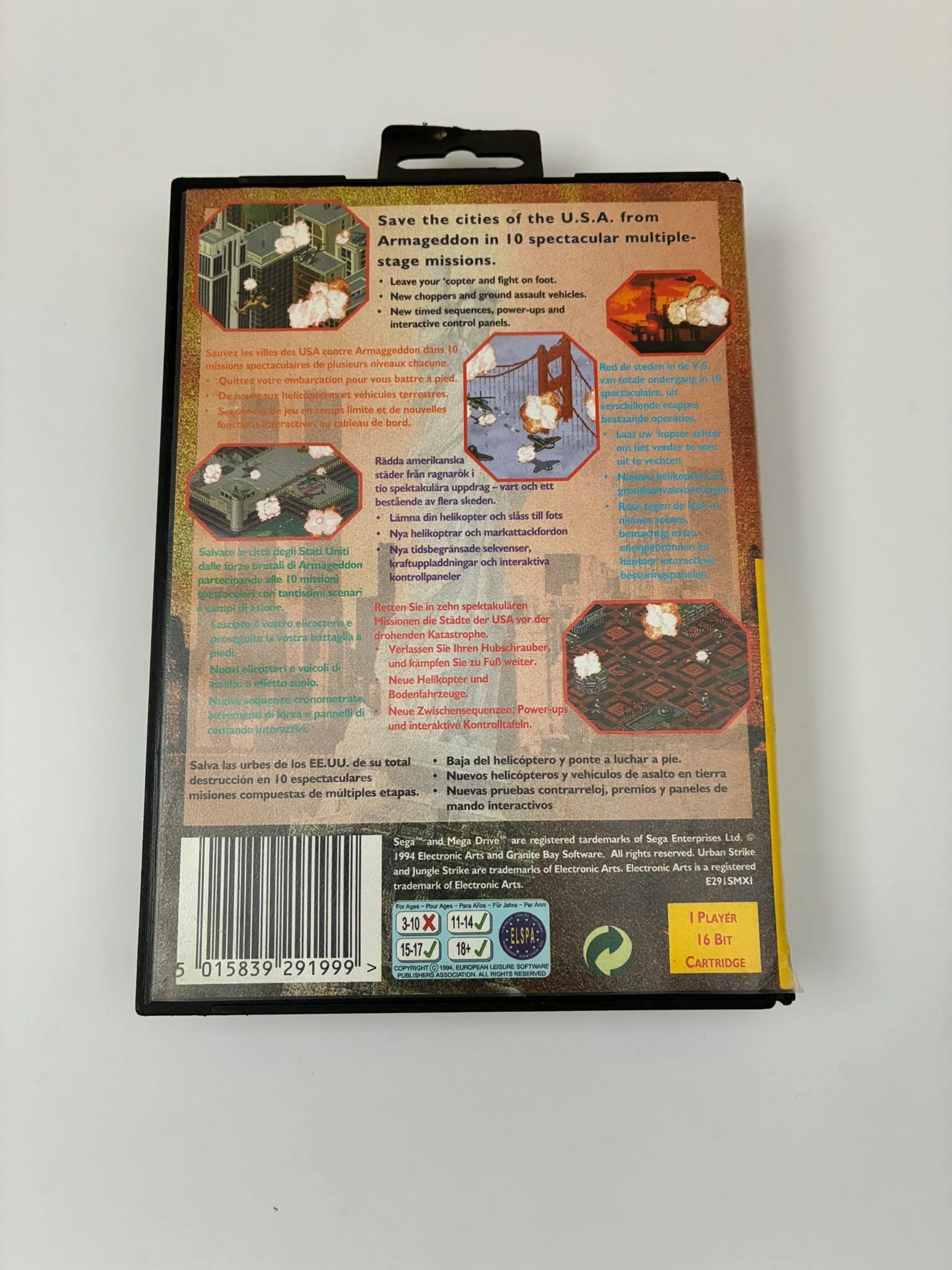 Urban Strike Sega Mega Drive