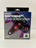 Nintendo 64 Black Controller Boxed Japanese Genuine OEM