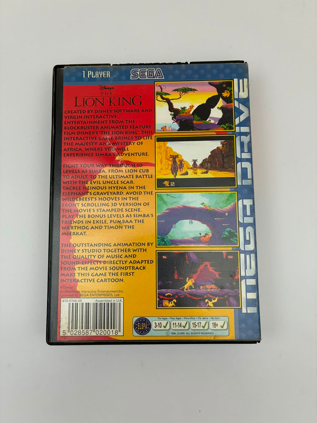 The Lion King Sega Mega Drive