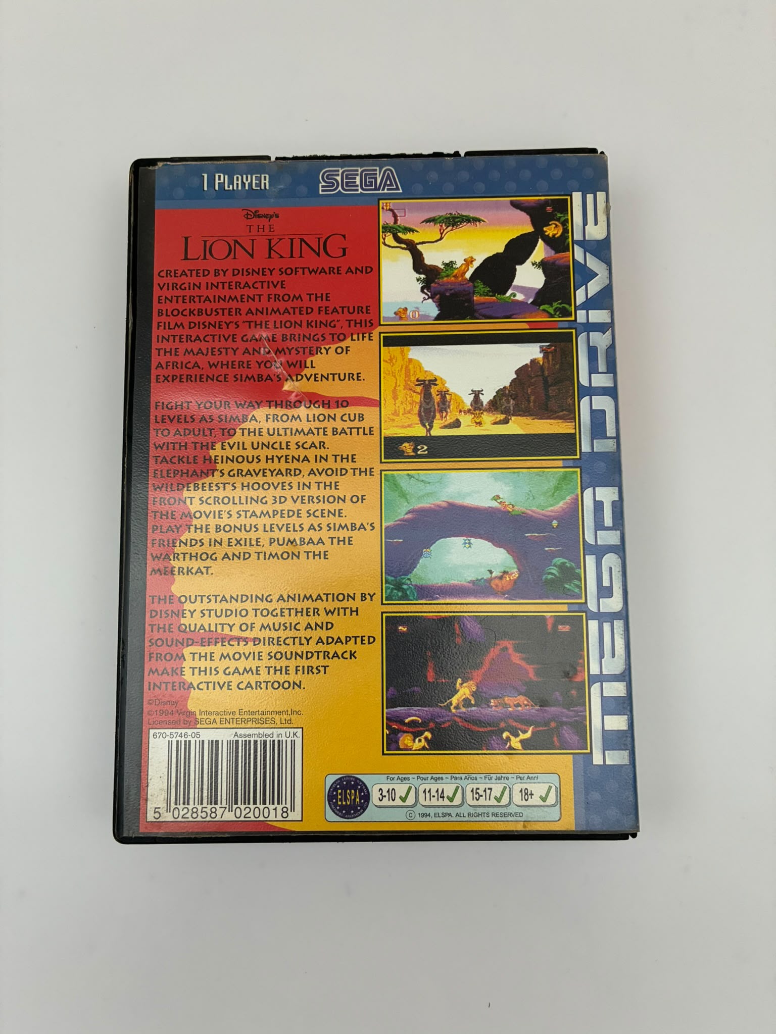 The Lion King Sega Mega Drive