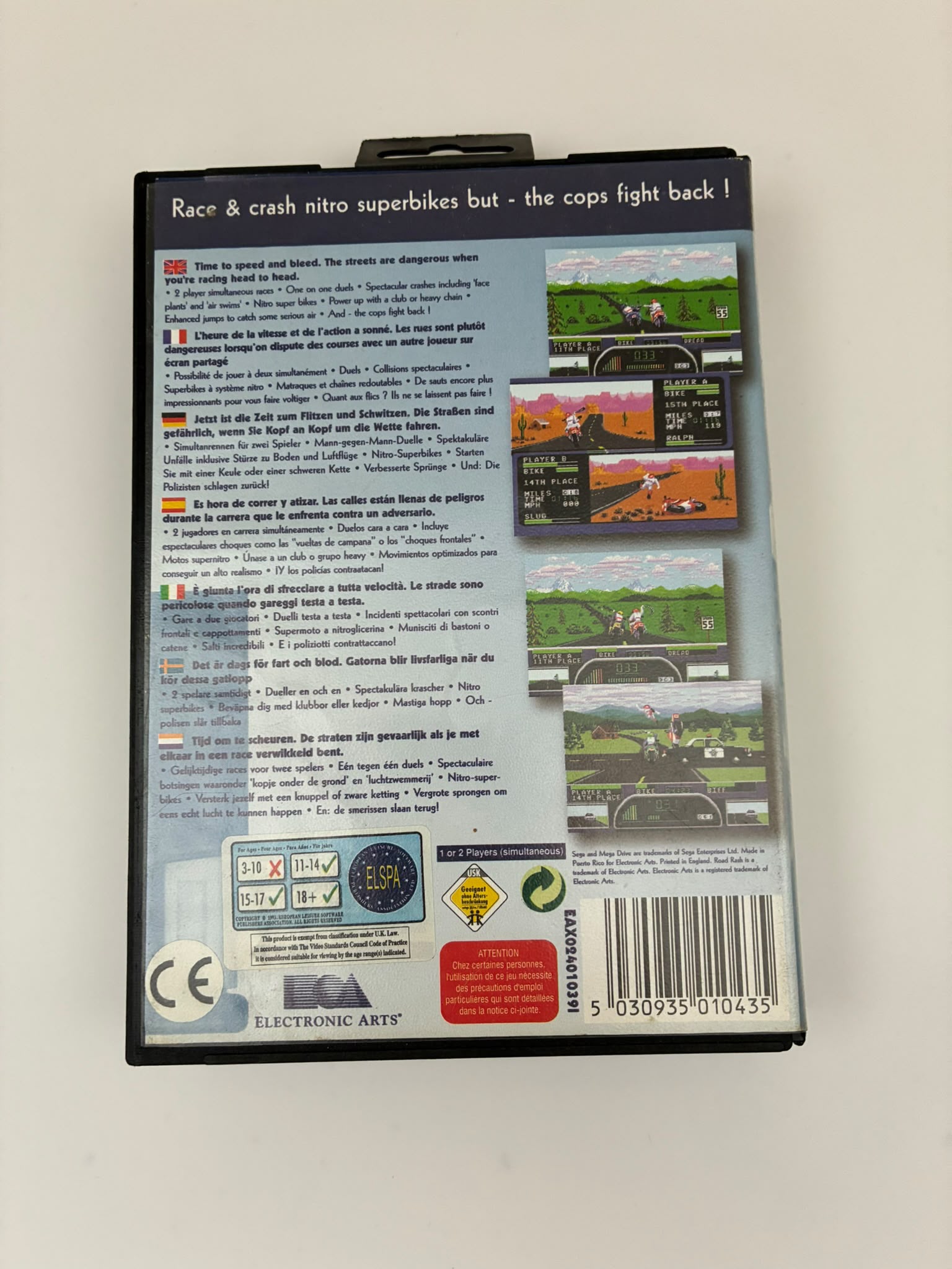 Road Rash II Sega Mega Drive