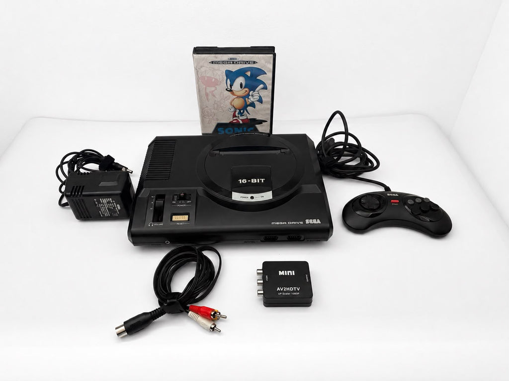 Sega Mega Drive 1 Console Bundle HDMI Ready Tested Working + Sonic