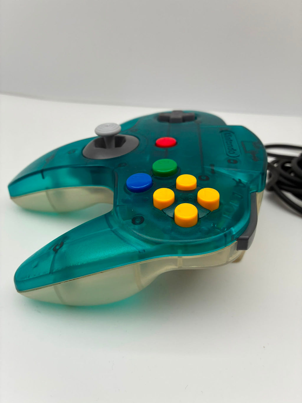 Official Nintendo 64 Clear Blue Controller – Genuine OEM