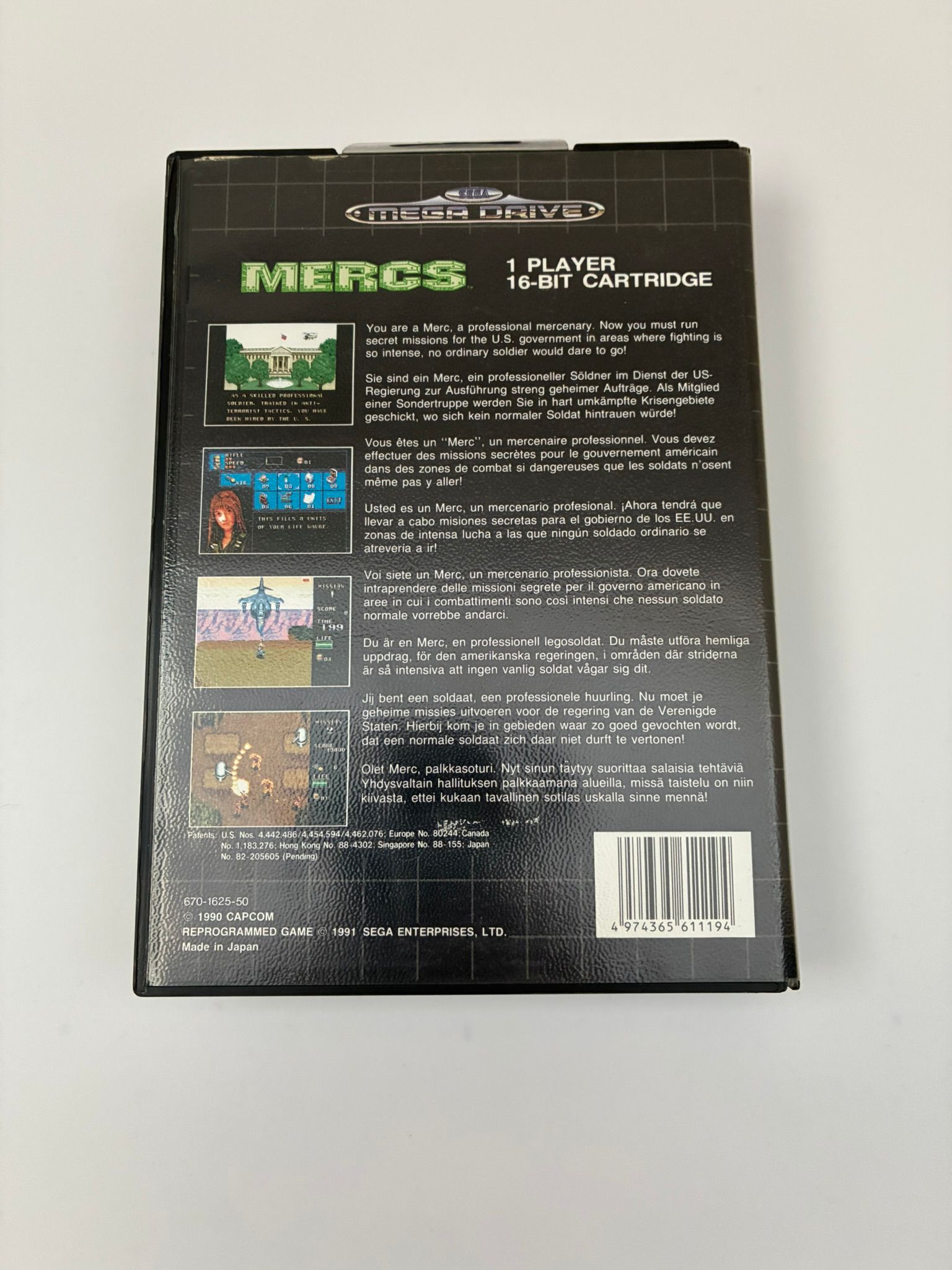 MERCS Sega Mega Drive